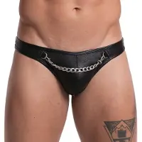 Svenjoyment Underwear Mens Tight-fitting Thong Black