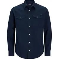 Jack & Jones Jjesheridan Shirt L/S Noos - Navy - M