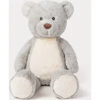 Teddykompaniet Valle, Grå, Stor - Grey - 100 CM