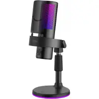 Fifine A9S RGB -kondensaattorimikrofoni - Musta