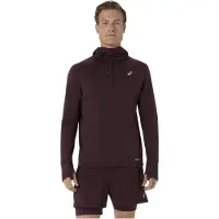 Asics Road Winter Ls Hoodie - Burgundy - L