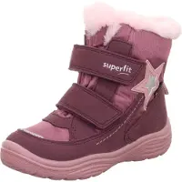 Superfit Talvisaappaat 'CRYSTAL' harmaa / marjat / punaisenvioletti