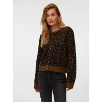 Vero Moda Neuletakki 'VMNEWKAI' karamelli / tummanruskea