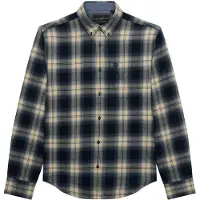 Superdry for man. M4011197A Navy Lumberjack Shirt (S), Casual, Cotton, Long sleeve