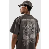 Vitriol Cyber Punk Creaturen Cropped T-Paita musta, XL