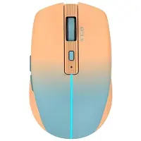 Inca IWM-511RT, Oikeakätinen, Optinen, RF Wireless + Bluetooth + USB Type-C, 1600 DPI, Sininen, Oranssi
