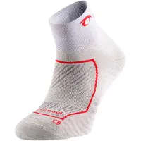 Lurbel Race Three Socks Ice Gray Red, Size L