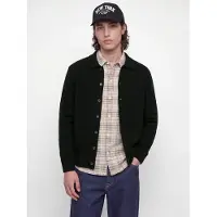 Jack & Jones Jjesoho Ollie Knit Polo Cardigan - Black - XXL