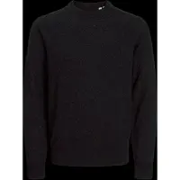 Jack & Jones Jjeperfect Wool Blend Knit Crew Neck - Black - S