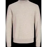 Jack & Jones Jjeperfect Wool Blend Knit Crew Neck - Cream - S