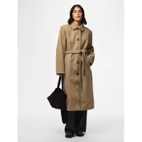 Pieces Pcaya Long Coat Noos Bc - Beige - XXL