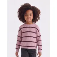 Kids Only Kmgfranca Life Short Ls Stripe Knt Noos - Pink - 98
