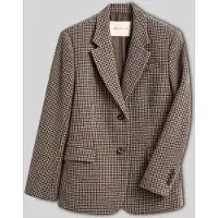 Gant Reg Houndstooth Blazer - Brown - 38