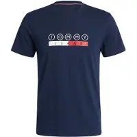 Tommy Hilfiger Tjm Slim Dna Play Tee Ext - Navy - XXL