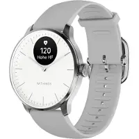 Withings Scanwatch Light -älykello, 37 mm, valkoinen / harmaa