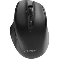 Gembird Dual-mode Ergo 6-button wireless mouse - Ergonominen hiiri - Optinen - 6 painiketta - Musta