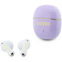 GUESS Gold Line Glossy Classic Logo TWS -langattomat kuulokkeet - violetti