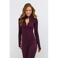 Gina Tricot  - Zip yoga jacket - Jooga - Liila - L - Naiset