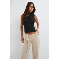 Gina Tricot  - Funnel neck top - kaulukselliset yläosat - Musta - M - Naiset