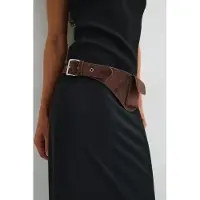 Gina Tricot  - Pocket hip belt - Vyöt - Ruskea - XS/S - Naiset
