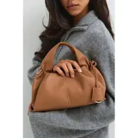 Gina Tricot  - Braided top handle bag - käsilaukut - Ruskea - ONESIZE - Naiset
