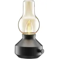 PR Home Glimt ladattava LED-terassivalaisin, musta, IP44 Glimt, himmennettävä, Musta, Olohuone/ruokailutila, Metalli,