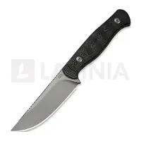 We Knife Notchline WE25047-1, Stonewashed CPM S35VN, Blade Milled Rose Carbon Fiber, hunting knife