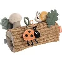 Done by Deer Stroller Activity Toy Tiny Trails Colour Mix - Brown - LENGTH:17CM.INNER CIRCUMFERENCE:12CM