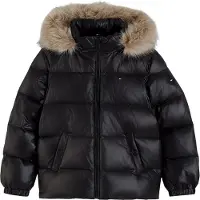 Tommy Hilfiger Pehmustettu takki - Black - - 14 v (164) - Pehmustetut takit