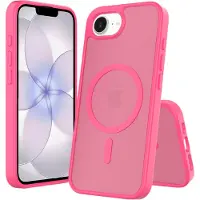 Screenor ICY -suojakuori MagSafe Apple iPhone 16e/17e -puhelimelle, Bright Pink