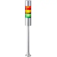 PATLITE LR6-302PJBU-RYG, DC, 24 V, 60 mm, 1 kpl, -20 - 50 °C, 0 - 90 °C