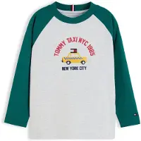 Tommy Hilfiger Paita keltainen / vaaleanharmaa / jade / punainen