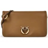 Pinko Love Soft Iltalaukku Nahka 19.5 cm Ruskea