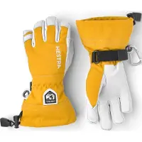 Hestra Army Leather Heli Ski Jr, hiihtohanskat, juniori, keltainen