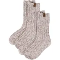 Lindberg Ragge Sukat 2-pack Villasekoite, Grey Melange, 28-30