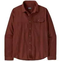 Patagonia M's L/S LW Fjord Flannel Shirt Mirror Weave: Rusty Red - XL