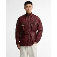 Barbour for man. MCA1155 Distressed 90th Anniversary A7 Burgundy Jacket (38), Red, Casual, Cotton