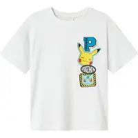 Name it Nkmjeno Pokemon Nreg Ss Top Box Noos Sky - White - 122-128