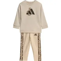 Adidas Treenipuku 'ANIMAL LEGGINGS' ruskea / taupe / musta