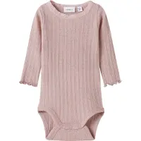 Name it Nbfwossa Wo/Si Rib Ls Body - Purple - 74