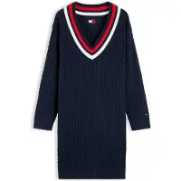 Tommy Hilfiger Tjw Cable Rwb Sweater Dress Ext - Navy - XL