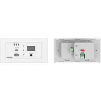 Kramer WP-SW2-EN7/EU(W)-80/86 LL PLATE AUTO SWITCH ENCODER WITH HDMI AND USB-C INPUTS [EU] (59-00001490)