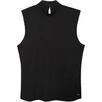 Calvin Klein Sl Modal Rib Mock Nk Top - Black - L