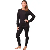 Nordfjell The Merino Baselayer Set W Black - XL