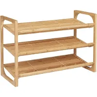 Aosom Kenkähylly Homcom 76x33x51cm, ruskea/musta
