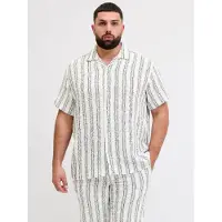 Jack & Jones Coba Resort Plus Size Lyhythihainen Paita