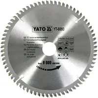 YATO pyörösaha ALUMIINILLE 210x30mm 72 TEETH 6093
