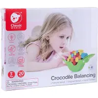 Classic World Wooden Balance Game Crocodile 20 pcs.
