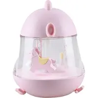 Rabbit & Friends Karusellivalaisin soittorasialla (micro USB) - Pinkki