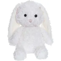 Teddykompaniet Retro Pals Bunny White White One Size Valkoinen One Size Pojat, Tytöt